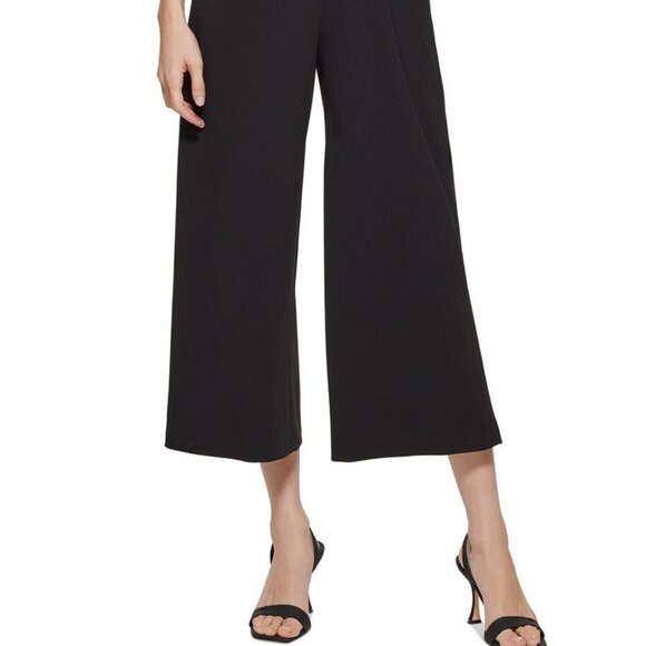 NEW Calvin Klein Elegant Jumpsuit Black Sequined Top Formal Party Romper - Picture 4 of 6